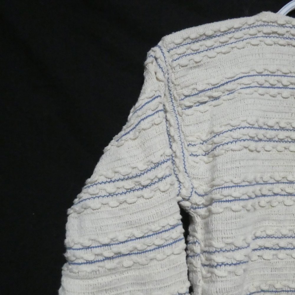 HER | small | Chic Textured Button-Up Cardigan | Made In Canada | 100% Cotton - Picture 9 of 15